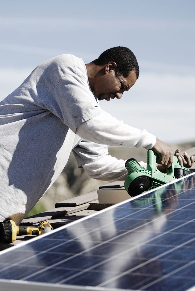 fotovoltaico formação do Centro de Competências Cabo Verde